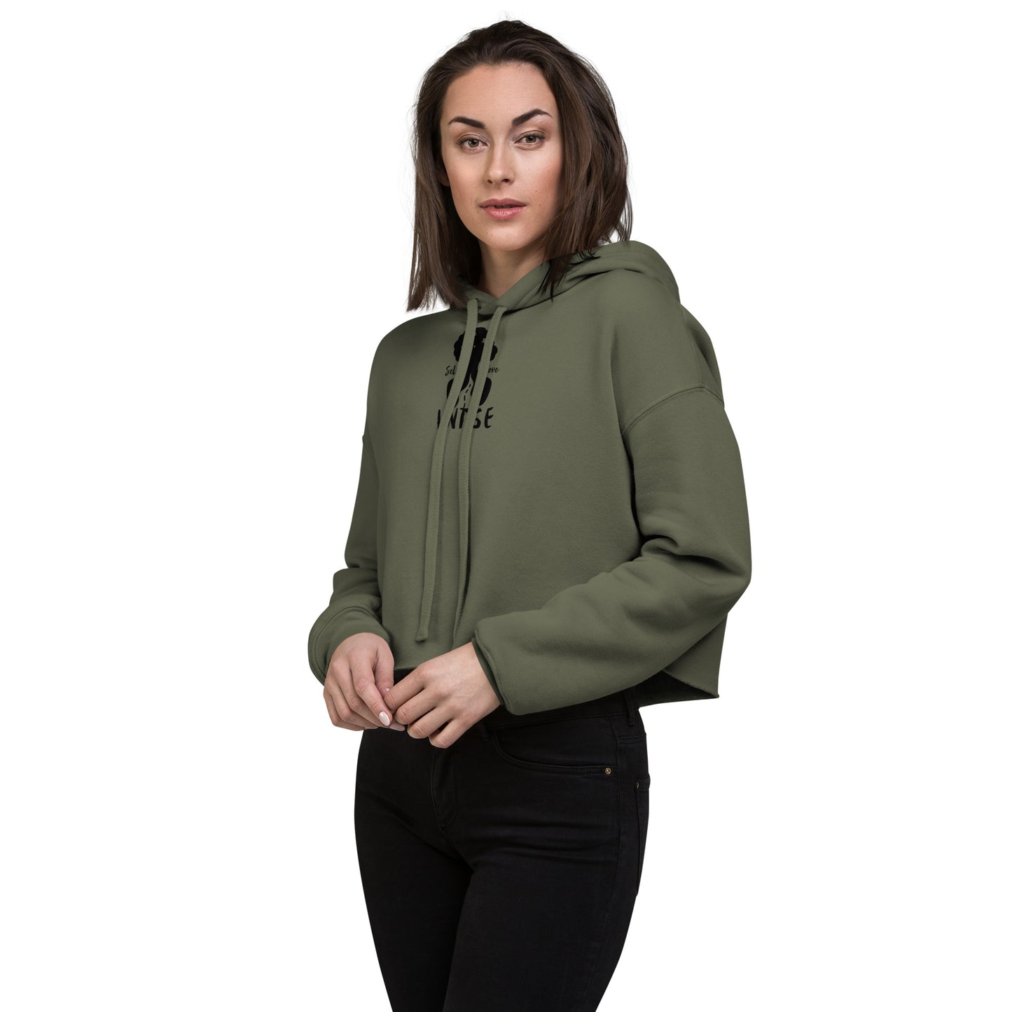 Self-Love The Path Crop Hoodie