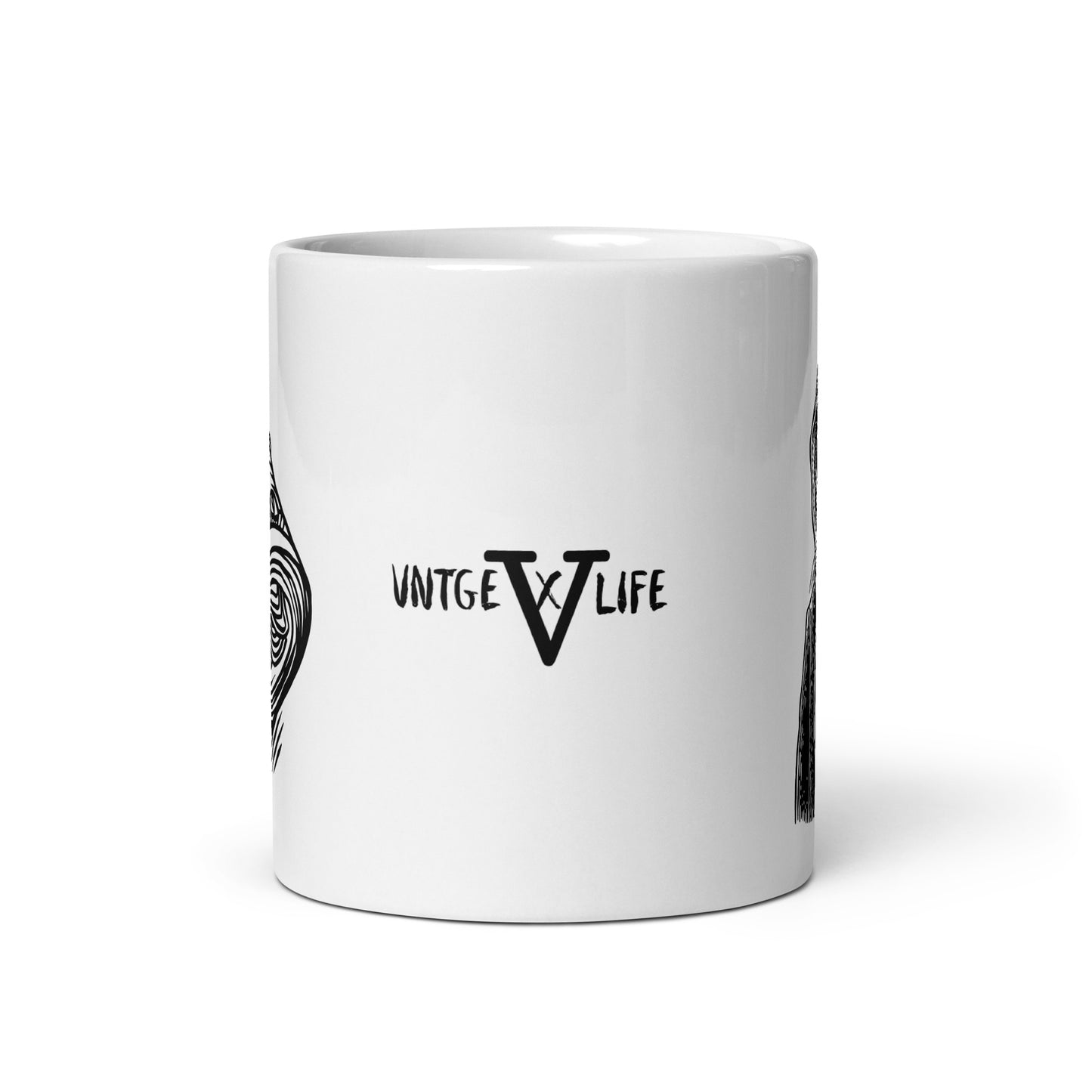 VNTGEXLIFE Feral White Glossy Mug