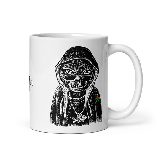 VNTGEXLIFE Feral White Glossy Mug