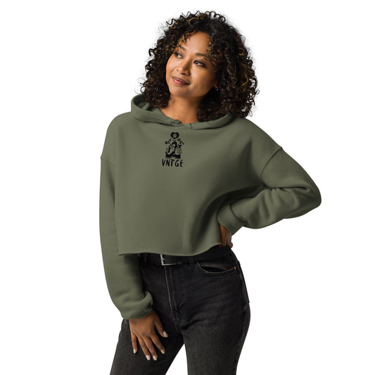 Self-Love In Synch Crop Hoodie