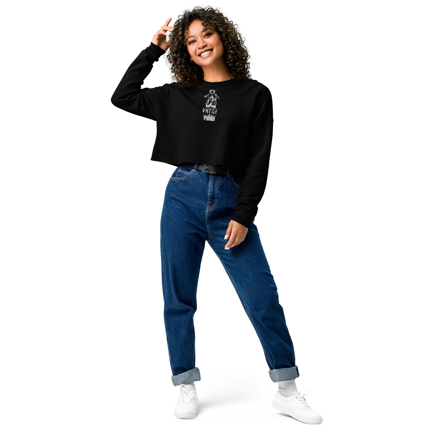 Self-Love Dreams Fantasy Crop Sweatshirt