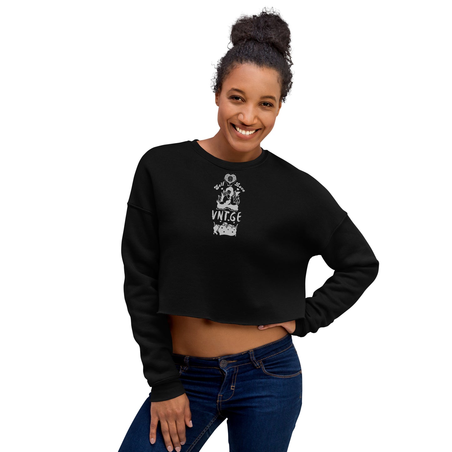 Self-Love Dreams Fantasy Crop Sweatshirt